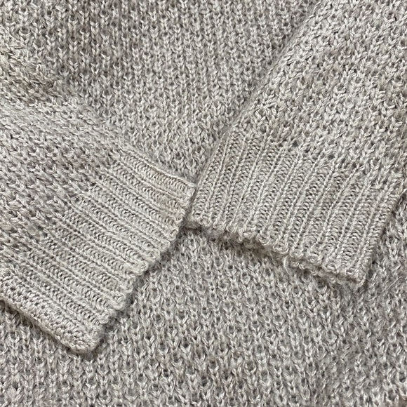 VENUS Tan Fuzzy Knit Pullover Sweater Lace Up Sides Fall winter Casual Small - Picture 7 of 8